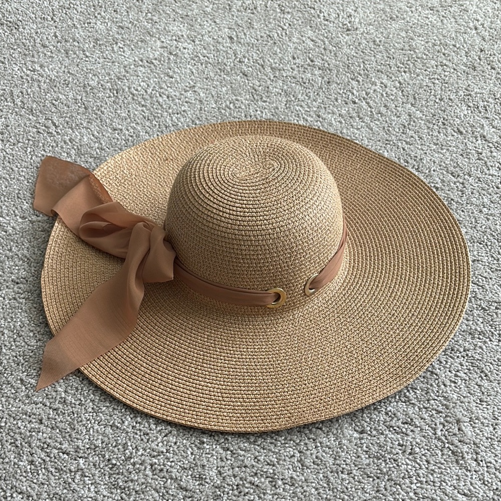 Chic Straw Sun Hat with Ribbon
